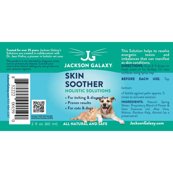 Jackson Galaxy Skin Soother for Cats & Dogs Label