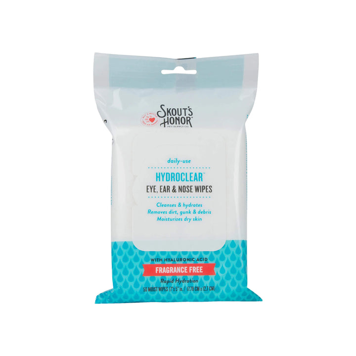 Skout's Honor HydroClear Eye, Ear & Nose Wipes for Dogs & Cats