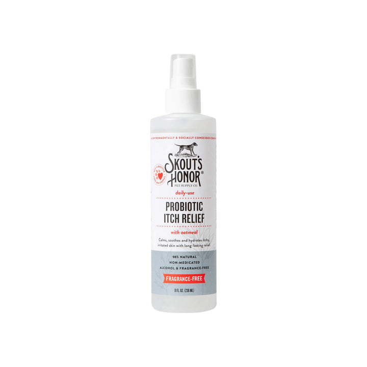 Skouts Honor Daily Use Probiotic Itch Relief Spray with Oatmeal for Dogs