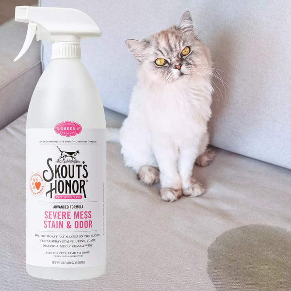 Skouts Honor Advanced Formula Severe Mess Stain and Odor Eliminator for Cats