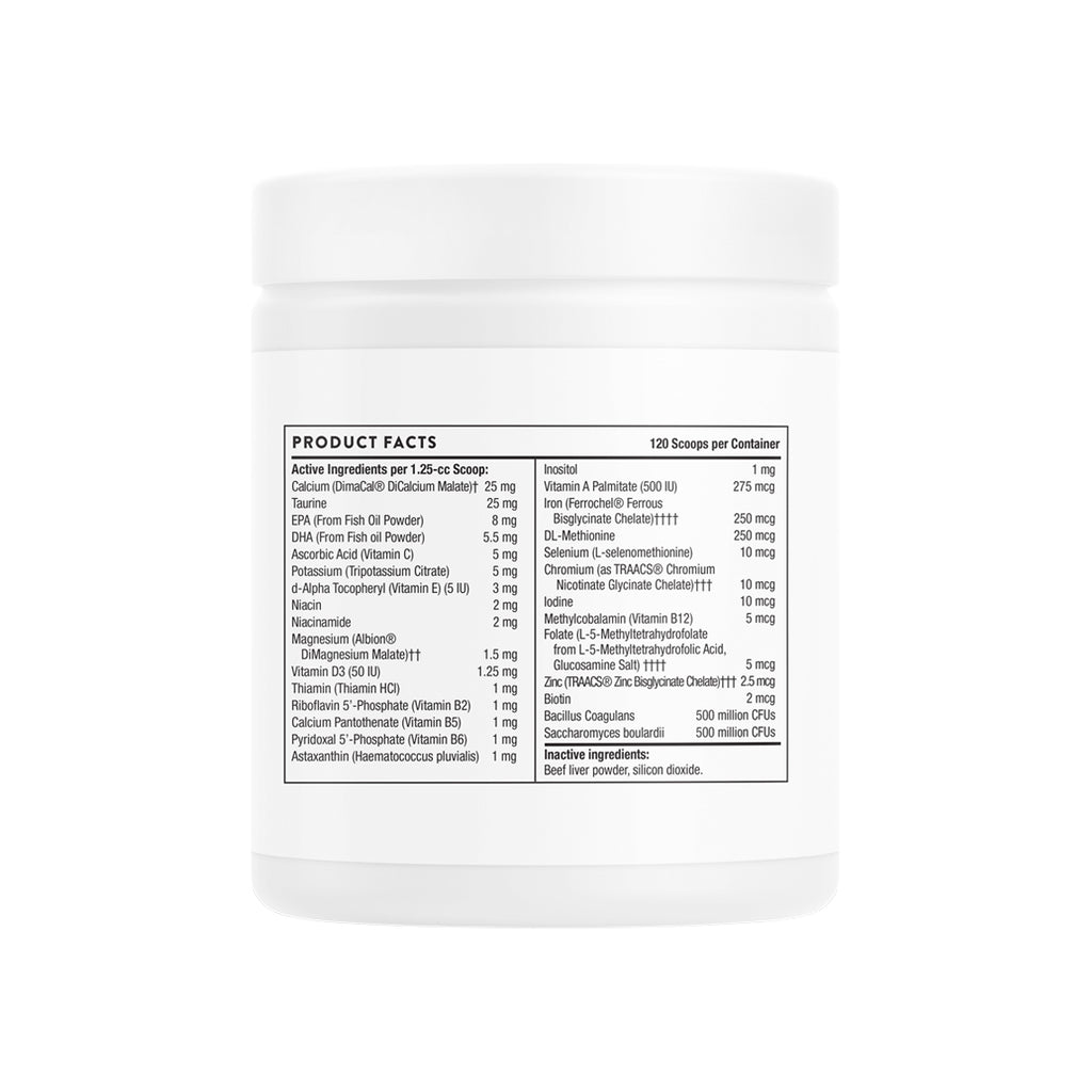 ThorneVet Feline Basic Nutrients Cat Supplement Only Natural Pet