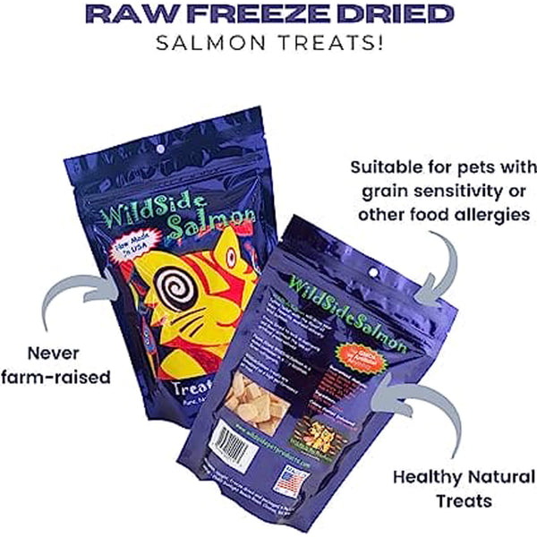WildSide Salmon Cat Treats Infographic