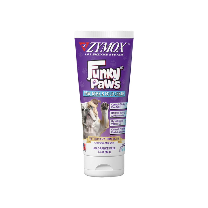 Zymox Funky Paws Paw, Nose & Fold Cream for Dogs & Cats
