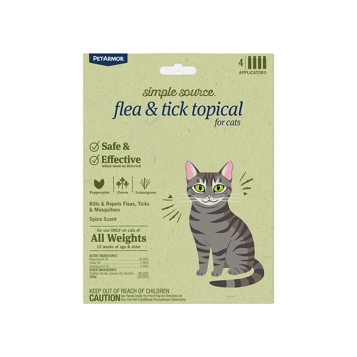 PetArmor Simple Source Flea & Tick Cat Topical Treatment for Cats