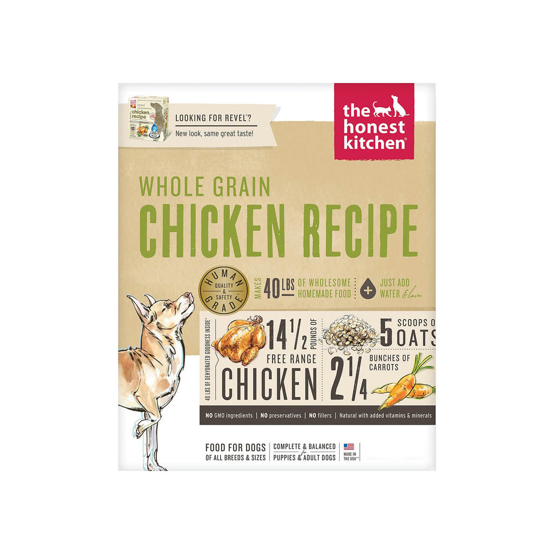 The Honest Kitchen Whole Grain Chicken Dehydrated Dog Food Only