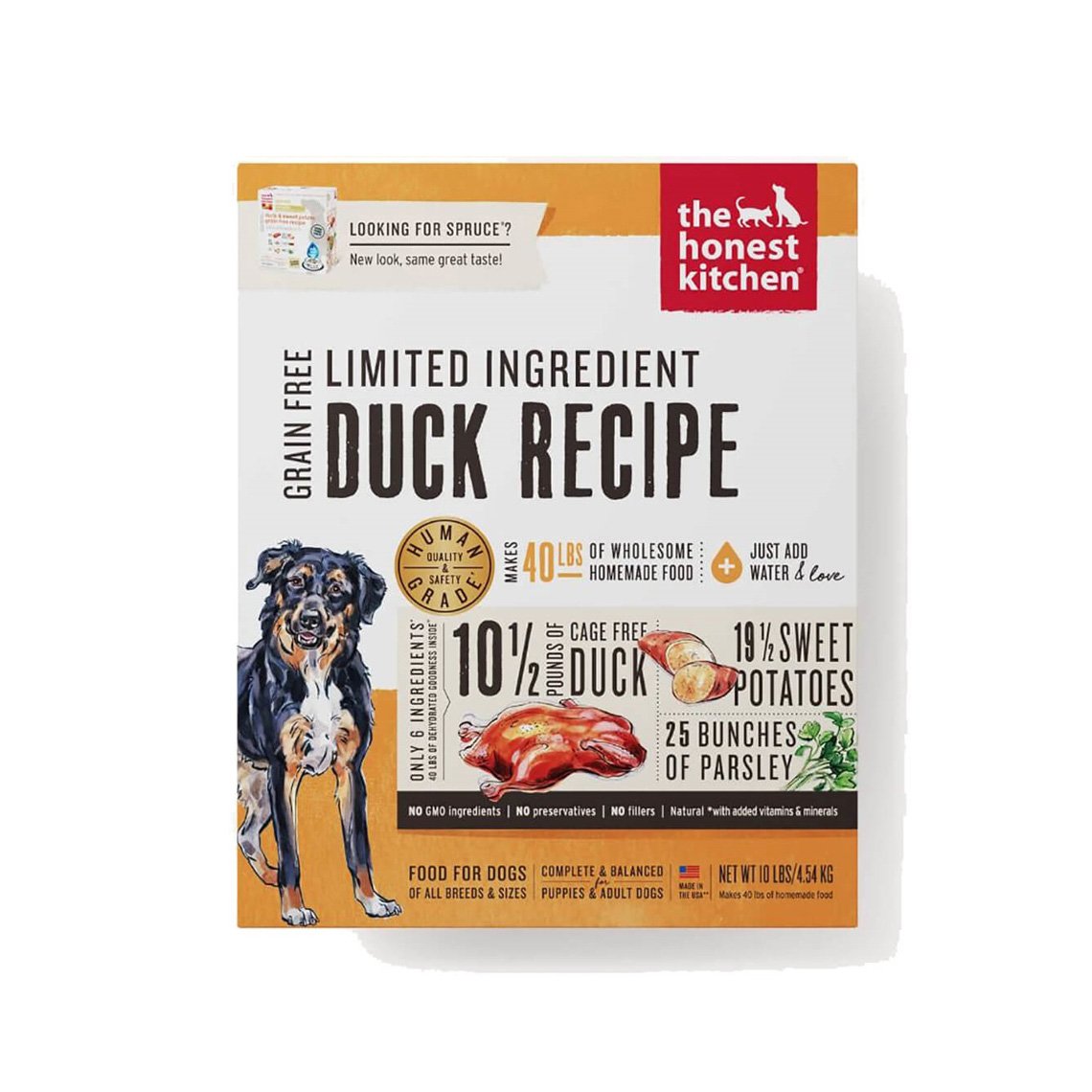 Honest Kitchen Grain Free Limited Duck Dehydrated Dog Food Only