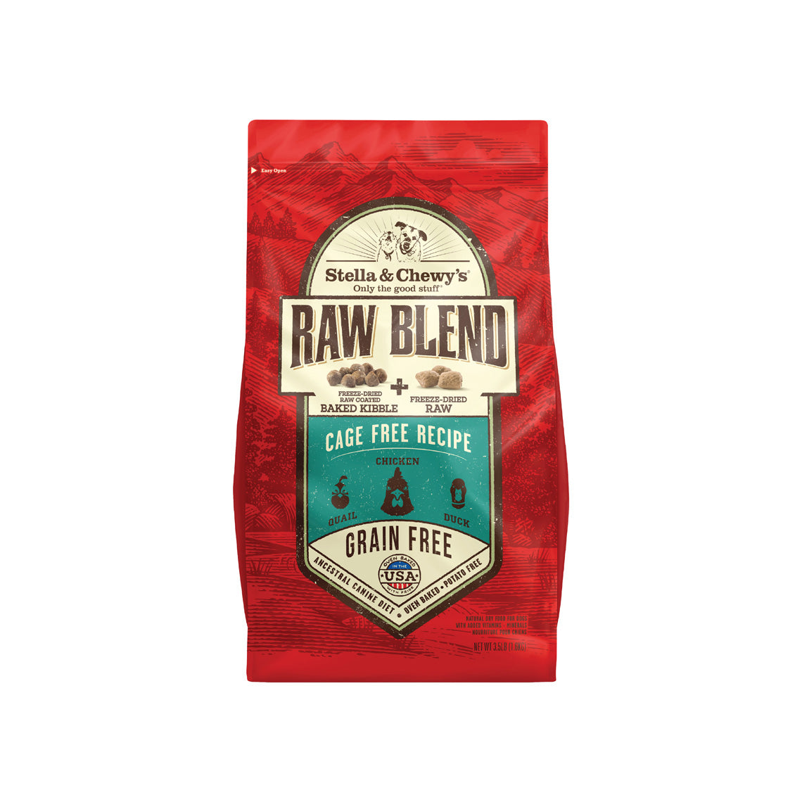 Stella Chewy's Raw Blend Dry Dog Food Only Natural Pet