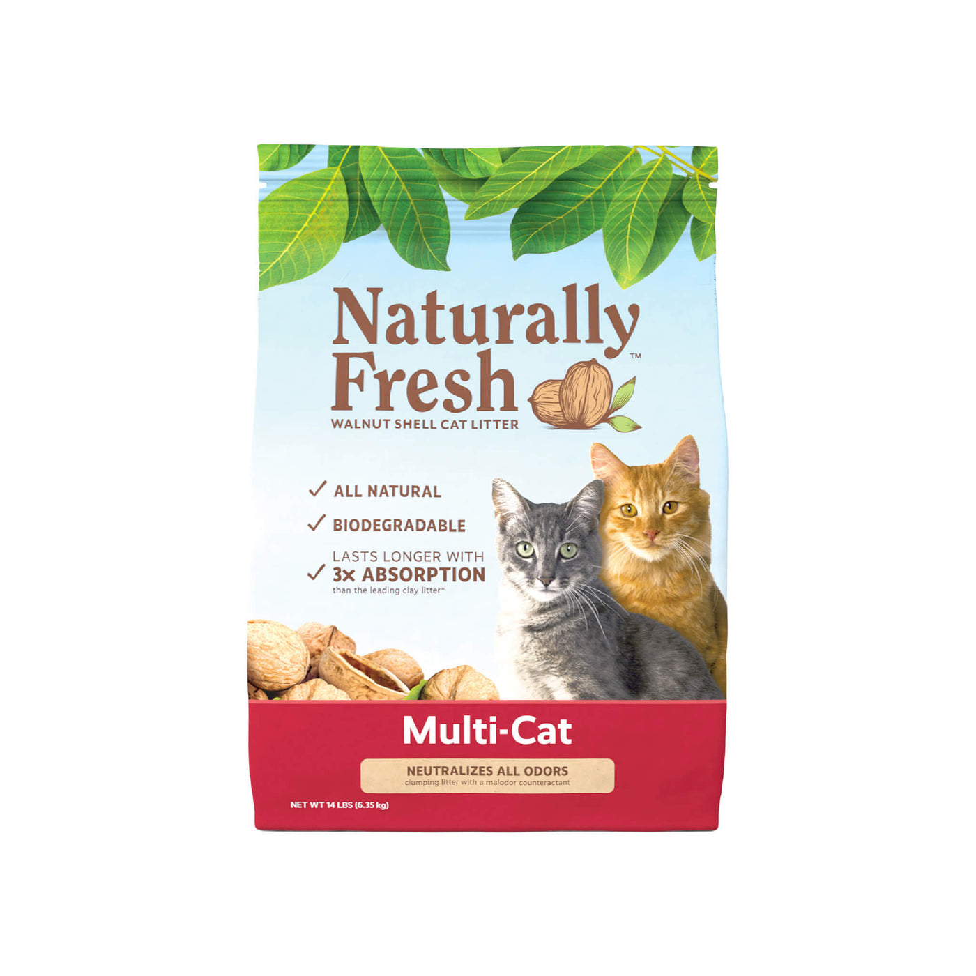 Naturally Fresh Quick Clumping Walnut Shell Multi Cat Litter