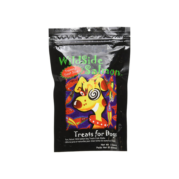 WildSide Salmon Dog Treats Bag Front