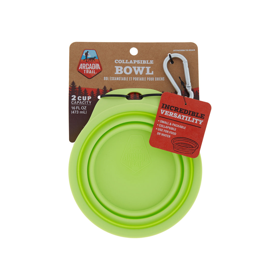 Arcadia Trail Collapsible 16 oz Travel Bowl (16 oz)