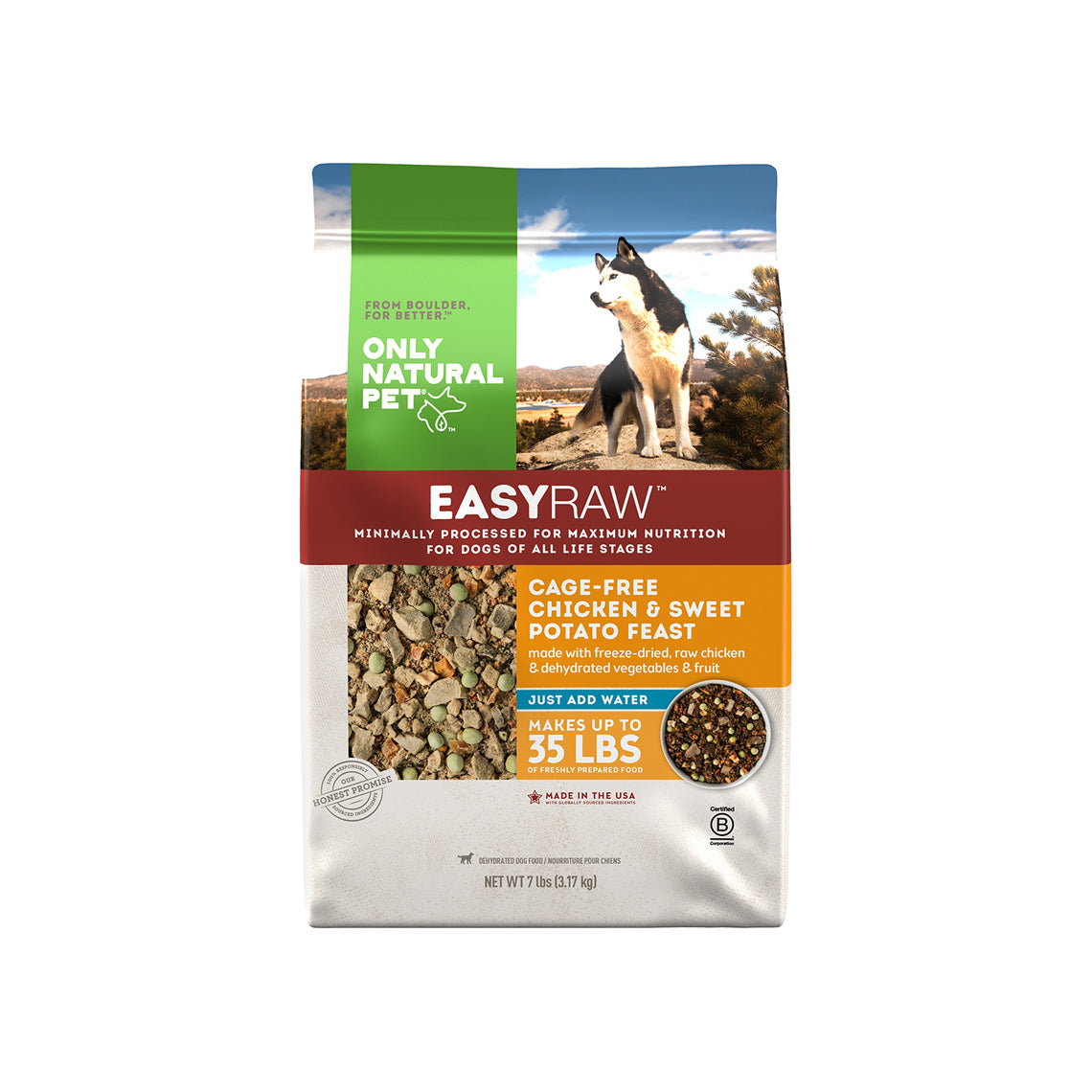 EasyRaw Cage-Free Chicken Dehydrated Dog Food Only Natural Pet