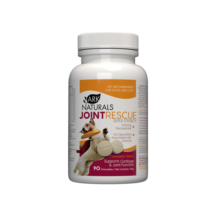 Ark Naturals Joint Rescue Super Strength Chewable Glucosamine Tablets for Dogs & Cats