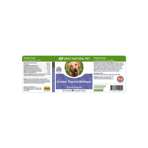 Only Natural Pet Canine Thyroid Wellness Supplement for Dogs | Only ... - Canine Thyroid Support Foods