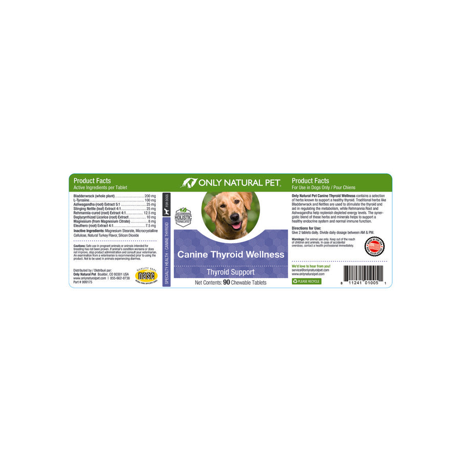 Only Natural Pet Canine Thyroid Wellness Supplement for Dogs | Only ... - Canine Thyroid Health And Diet