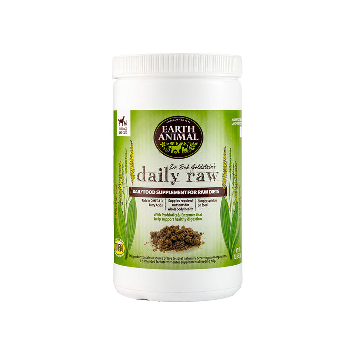 Earth Animal Daily Raw Food Nutritional Supplement Powder for Cats & Dogs