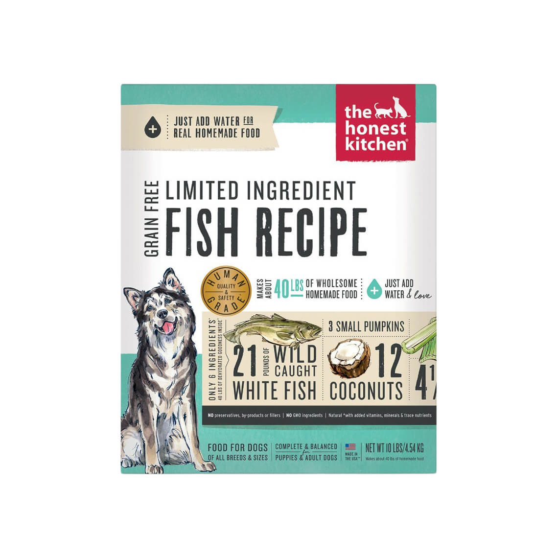 Honest Kitchen Grain Free Limited Fish Dehydrated Dog Food Only