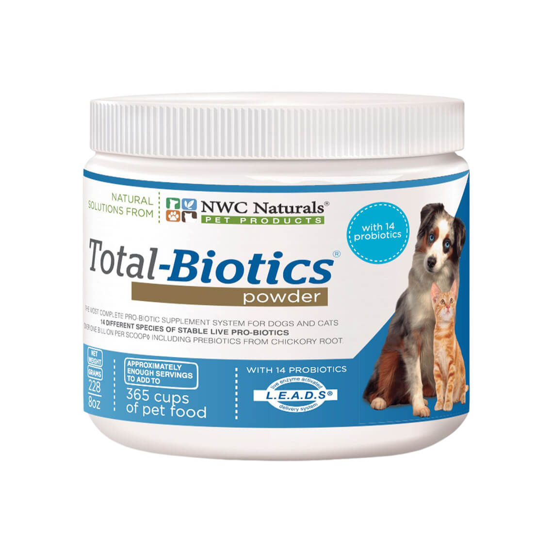 NWC Naturals Total-Biotics Powder Only Natural Pet