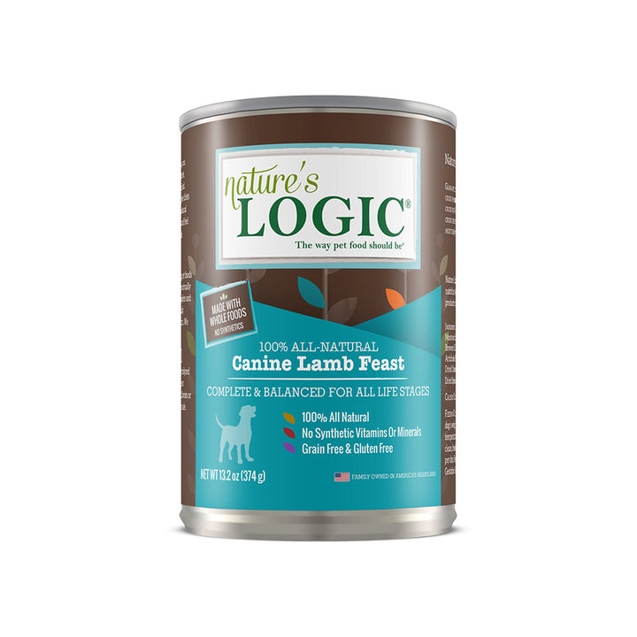 Nature's Logic Canine Lamb Feast 13.2 oz Canned Wet Food for Dogs