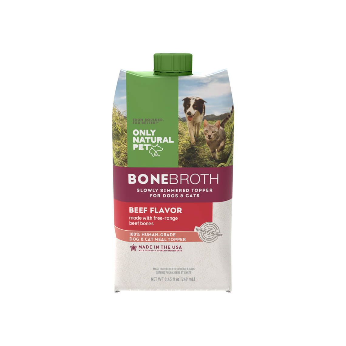 Free Range Beef Bone Broth for Dogs Cats Only Natural Pet