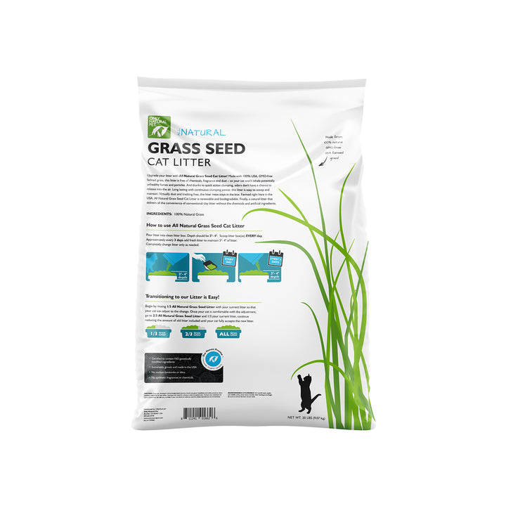 Fast Clumping Grass Seed Cat Litter Only Natural Pet
