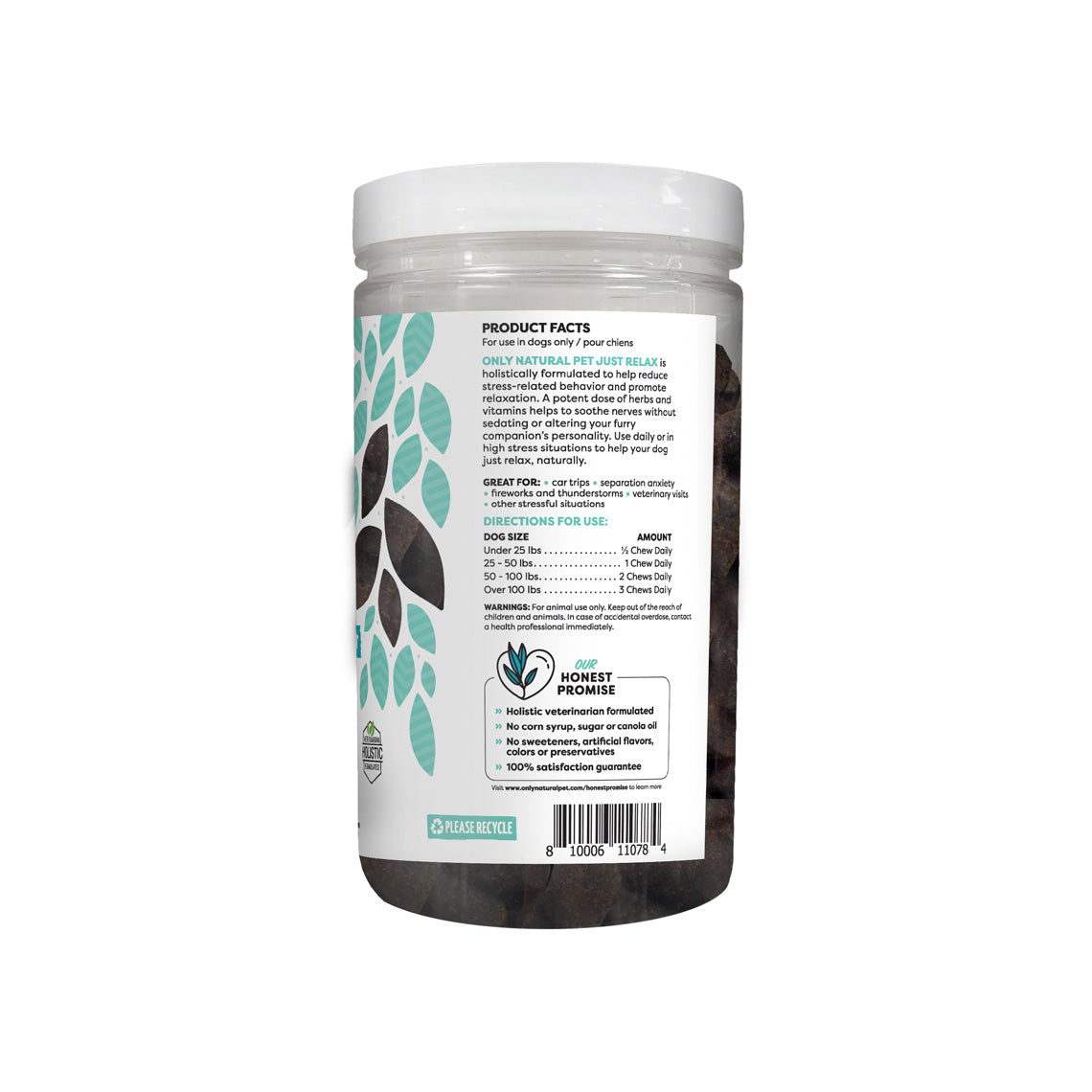 Just Relax Calming Chews for Dogs Only Natural Pet