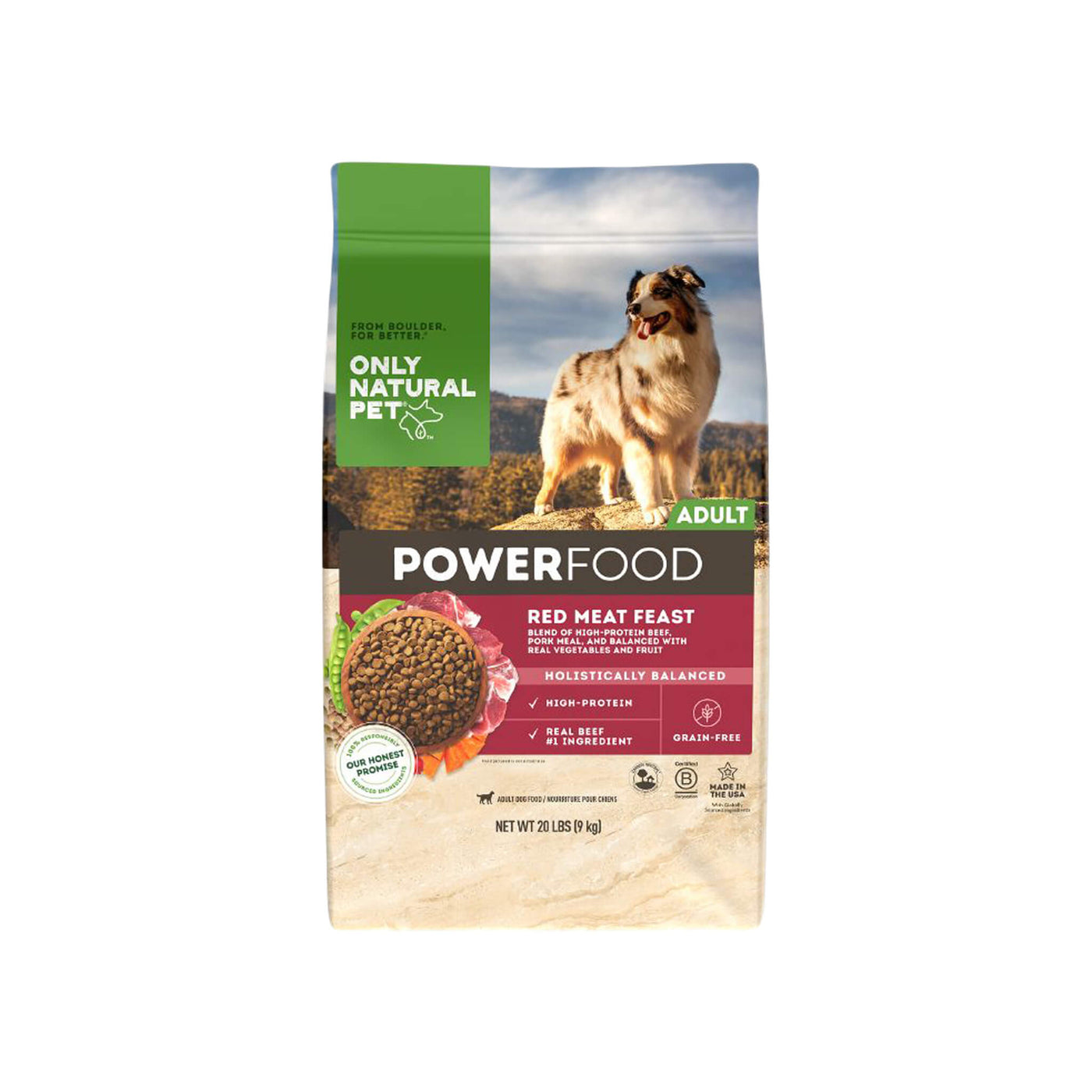 Only Natural Pet PowerFood Grain Free Red Meat Feast Dry Dog Food