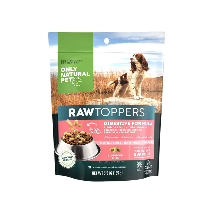 Only Natural Pet Raw Toppers Digestive Formula Dog Food Topper