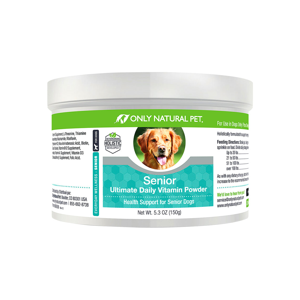 Only Natural Pet Senior Ultimate Daily Vitamins Powder Supplement