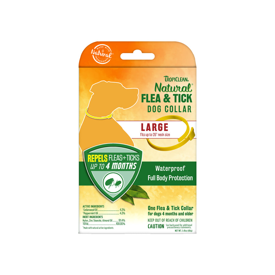 Tropiclean Natural Flea & Tick Collar for Dogs Only Natural Pet
